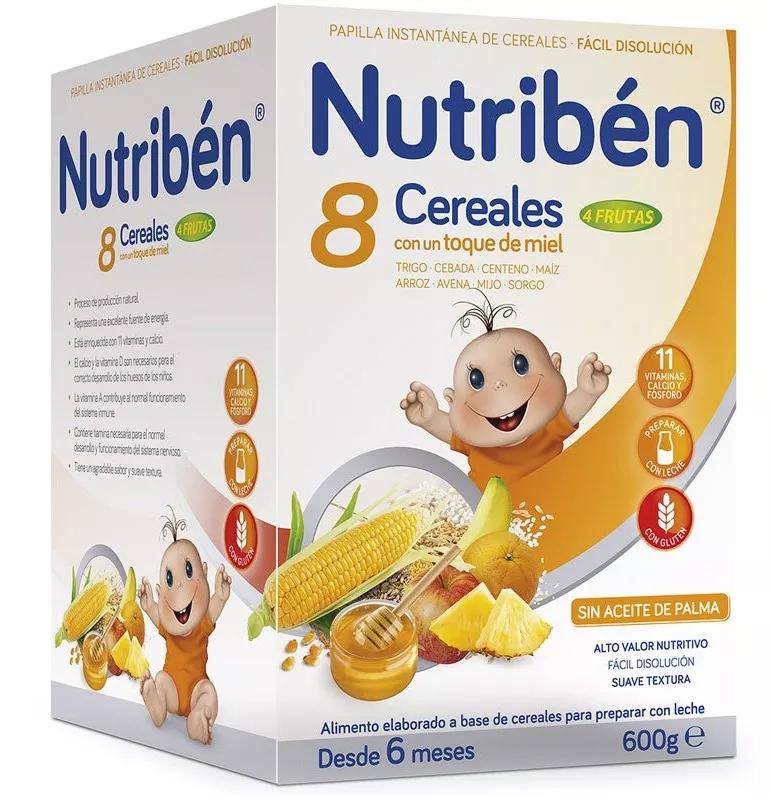 Nutribén 8 Cereales y Miel 4 Frutas 600 gr