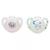 Nuk Ciuccio Starlight Silicone +0m Gatto Rosa Stelle Lotto di 2