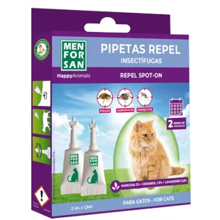 Menforsan Pipeta Anti-Insetos para Gatos 2 unidades
