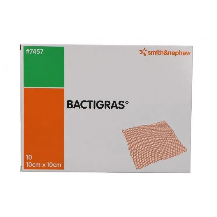 Bactigras Garza Medicata Con Clorexidina Acetato 0,5% 10x10 cm 10 Pezzi