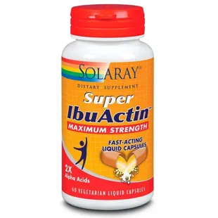 Super Ibuactin Solaray 60 Liquid Capsules