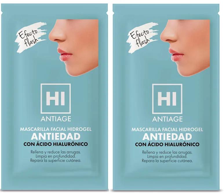 HI Antiage Masque Hydrogel Anti-Âge Visage 2x10 ml