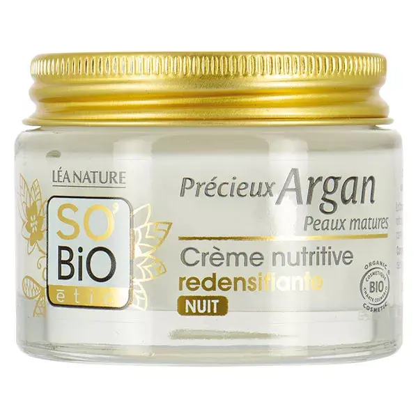 So'Bio Étic Précieux Argan Crème Nutritive Redensifiante Nuit Bio 50ml