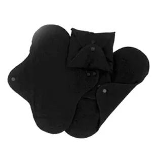 Reusable panty liner Imse Vimse Black 3Uds