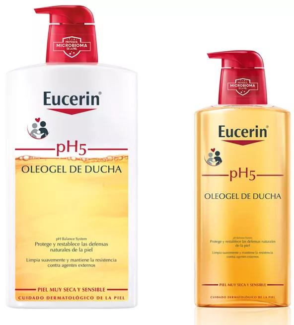Eucerin Bath Oleogel Trockene Haut 1 Liter + 400 ml