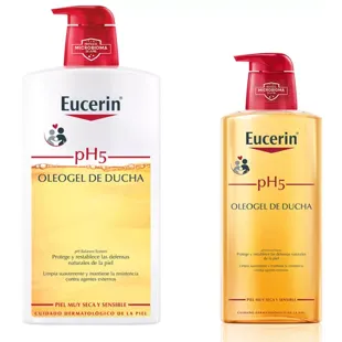 Eucerin Bath Oleogel Trockene Haut 1 Liter + 400 ml