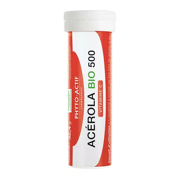 Phyto-Actif Acérola 500 Bio 24 comprimés + 12 offerts