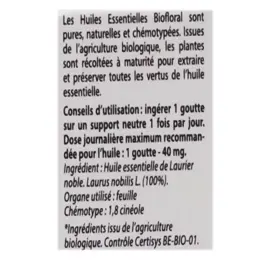 Biofloral Huile Essentielle Laurier Noble Bio 5ml