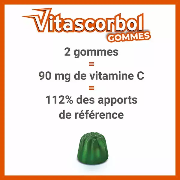 Vitascorbol Spiruline 30 gommes
