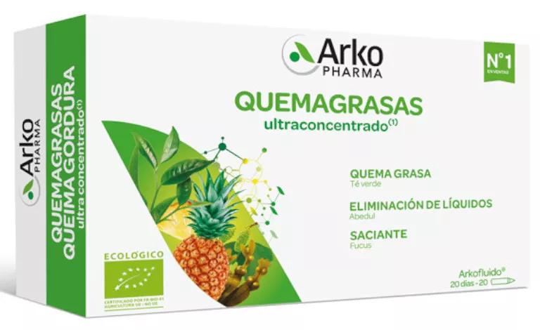 Arkopharma ArkoFluidos Quemagrasa BIO 20 Ampollas