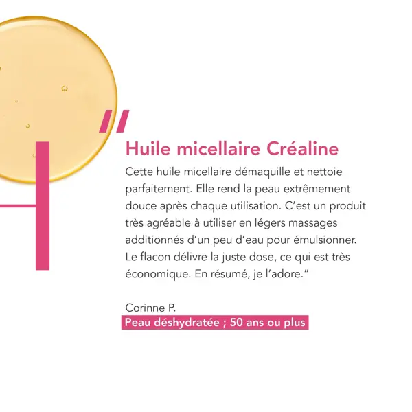 Bioderma Créaline Huile Micellaire Nettoyante Démaquillante Waterproof 150ml