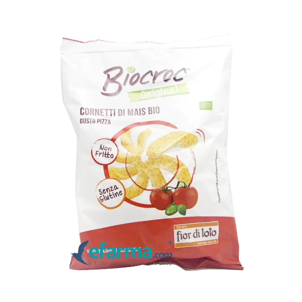 Fior Di Loto Biocroc Cornetti di Mais Bio Gusto Pizza 50 g