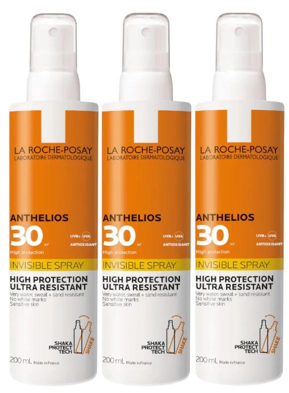 La Roche Posay Anthelios Spray SPF30 3x200 ml