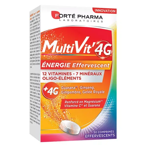 Forte Pharma Multivit' 4G Energy 30 effervescent tablets