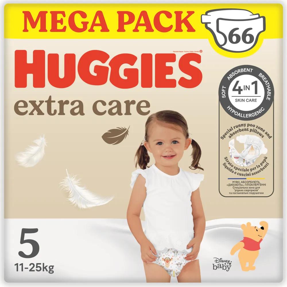 Huggies Extra Care Megapack Taglia 5 11-25 Kg 66 Pannolini