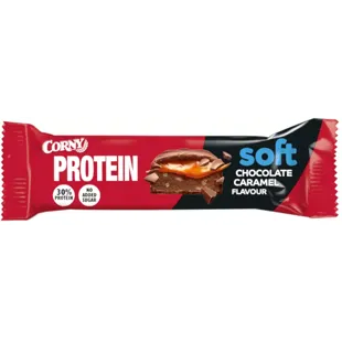 Corny Protein Chocolate Protein Bars with Caramel and Chocolate Covering 0% Added Sugars 45 gr
