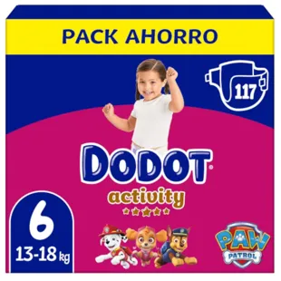 Dodot Activity Diapers Box XXL T6 (+13 kg) 117 units