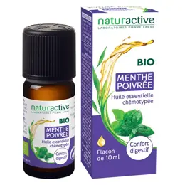 Naturactive Huile Essentielle Bio Menthe Poivrée 10ml