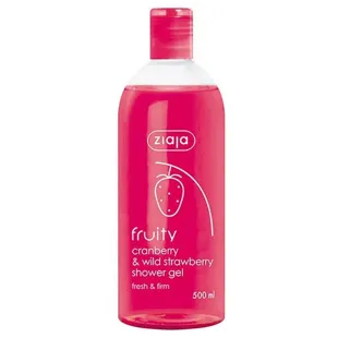 Ziaja Fruity Bath Gel Cranberry and Wild Strawberry 500 ml