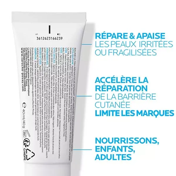 La Roche Posay Soins Bébé Lipikar Syndet AP+ 400ml & Cicaplast Baume B5+ 100ml