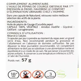 Naturland Huile de Pépin de Courge 90 capsules