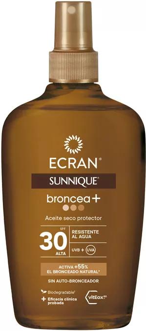 Ecran Sunnique Bronze+ Huile Protectrice SPF30 200 ml