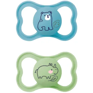 Mam Sucette Air +6m Silicone Bleu 2 unités