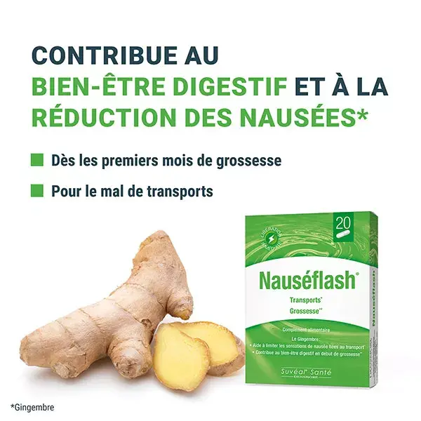 Densmore Nauséflash - Anti Nausée - Grossesse, Transport - 20 gélules