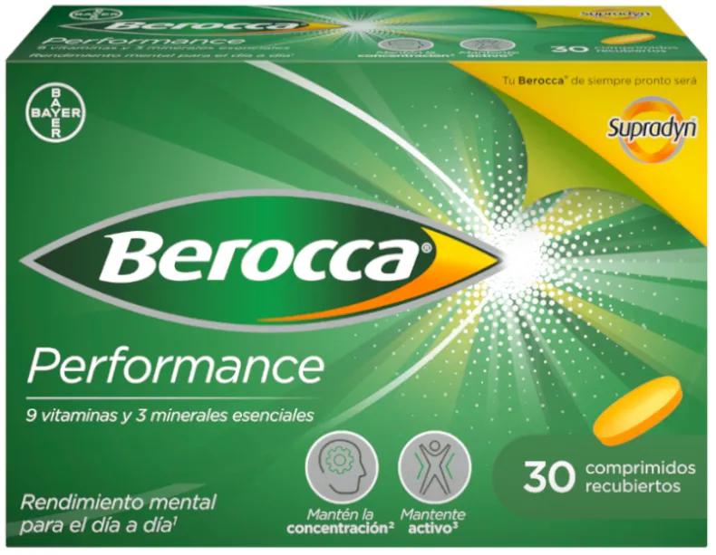 Berocca Performance Vitaminen en Bayer Performance 30 tabletten