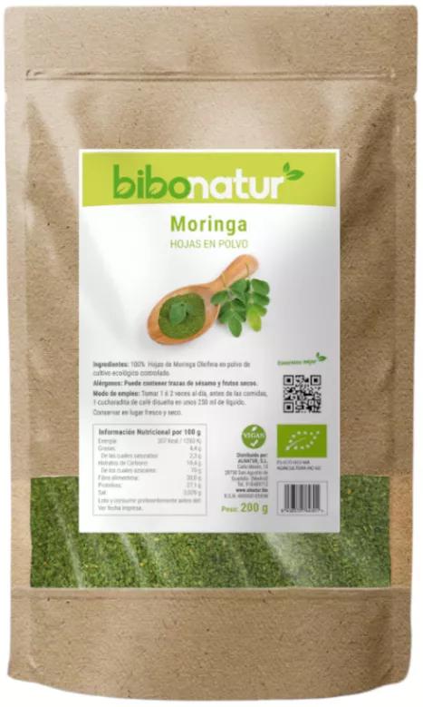 Bibonatur Feuilles de Moringa en poudre 200 gr