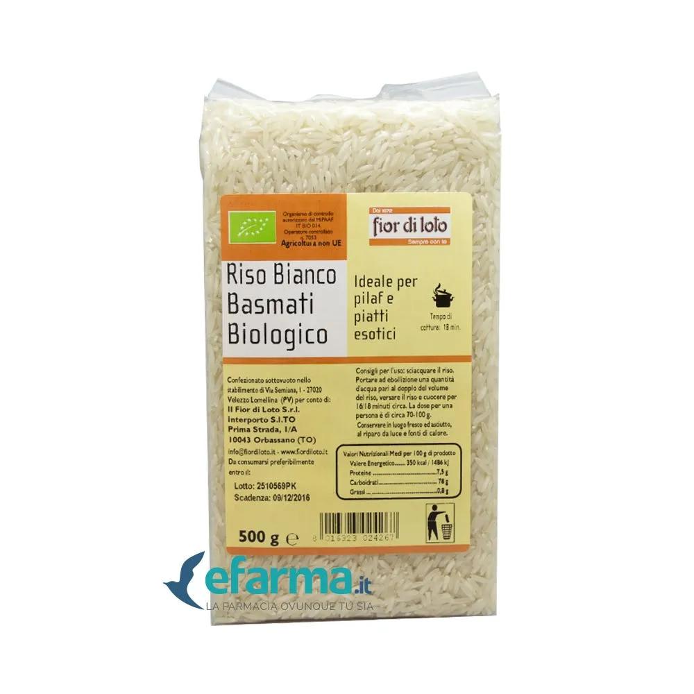 Fior Di Loto Riso Basmati Bianco Biologico 500 g