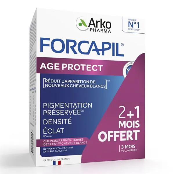 Arkopharma Forcapil Age Protect Cheveux Blancs & Ternes 90 comprimés