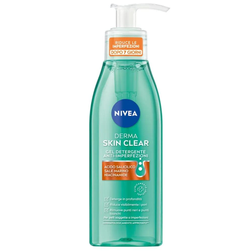 Nivea Derma Skin Clear Gel Detergente Viso Anti-imperfezioni Rimozione Del Sebo In Eccesso 150 ml