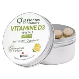 D.Plantes VITAMINE D3 1000 UI VEGETALE A CROQUER 30 comprimés