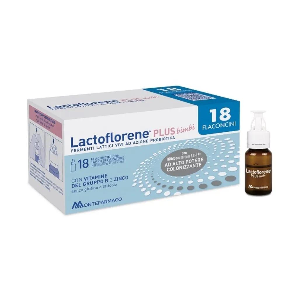 Lactoflorene Bimbi Plus Integratore Fermenti Lattici per Bambini 18 Flaconi