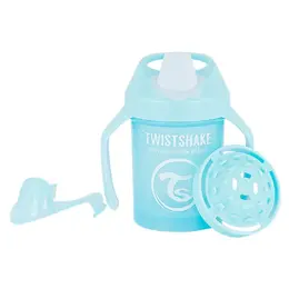 Twistshake Tasse d'Apprentissage Mini Cup Bleu Pastel +4m 230ml