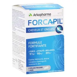 Arkopharma Forcapil Cheveux et Ongles Zinc Vitamine B 60 gélules