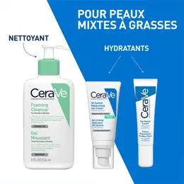 CeraVe Gel-Crème Hydratant Oil Control pour les peaux mixtes à grasses 52ml