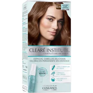 Clinuance Permanent Color Cream Delicate Hair 5.34 Leuchtendes Hellbraun