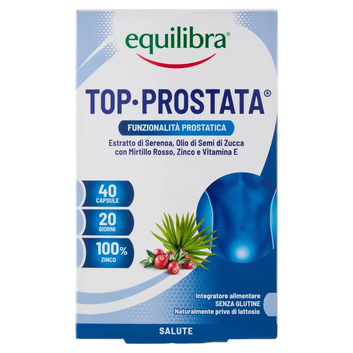 Equilibra Top Prostata Integratore Benessere Vie Urinarie 40 Capsule