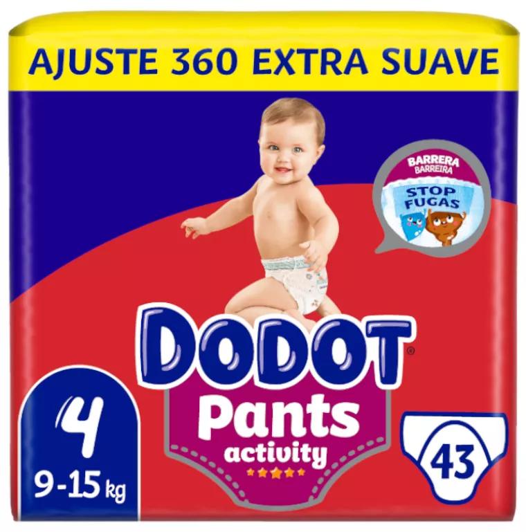 Dodot Pants Fraldas Cuecas Activity Extra-Jumbo Pack T4 (9-15 Kg) 43 uds