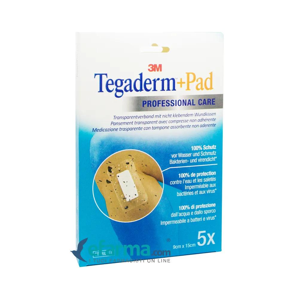 Tegaderm + Pad Cerotto con Tampone 9x15 cm 5 Pezzi