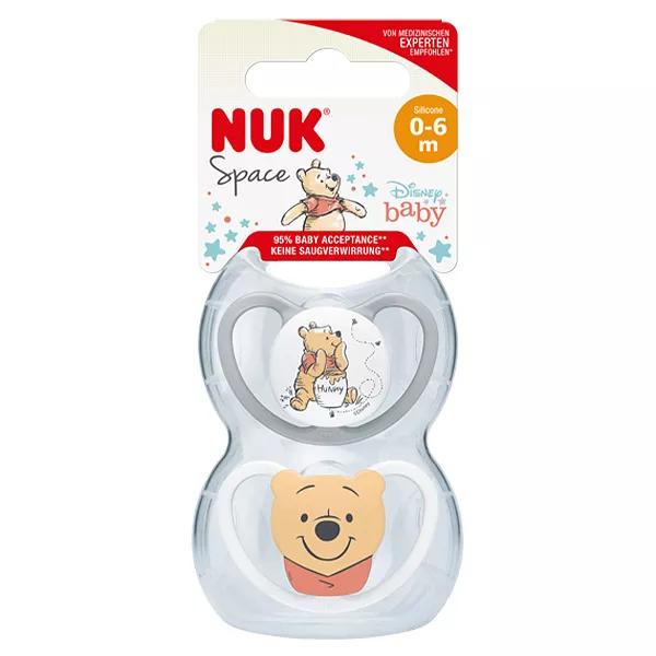 Chupetes Nuk 2 SPACE 0-6m Winnie the Pooh