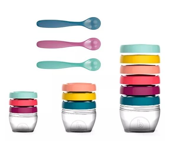 Babymoov Set varied feeding bowls 0m 3 x 0ml 3x180ml 6x250ml soft spoon