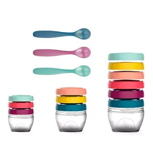 Babymoov Conjunto Sortido de Tigelas +0m 3x120ml 3x180ml 6x250ml e 3 Colheres Macias