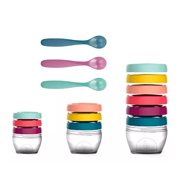 Babymoov Set varied feeding bowls 0m 3 x 0ml 3x180ml 6x250ml soft spoon