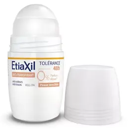 ETIAXIL - Anti-transpirant - Aisselles - Tolérance - Roll-on - 50 ml - Lot x2