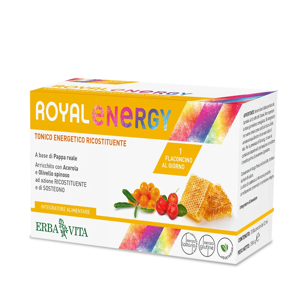 Erba Vita Royal Energy Integratore con Pappa Reale 10 Flaconcini