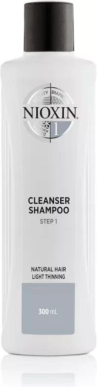 Nioxin System 1 Shampoo Para Cabelos Finos Enfraquecidos Sem Tingimento 300Ml