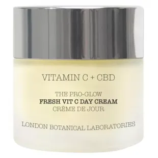 Crema giorno fresca Pro-Glow di London Botanical Laboratories con vitamina C e CBD 50 ml